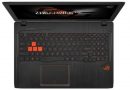 אזור המקלדת ומשטל השליטה של ה-ROG Strix GL553VD, מחשב המשחקים של אסוס