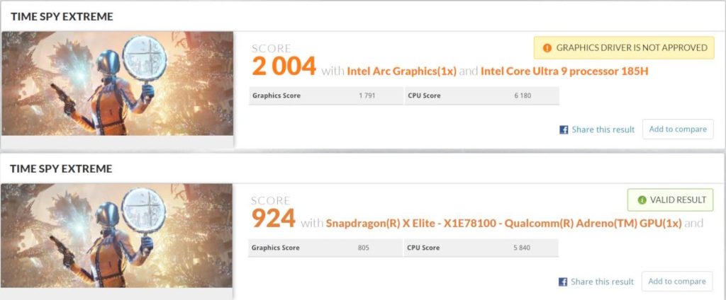 תוצאות חד משמעיות במבחן הגרפיקה של 3DMark לרעת Snapdragon X Elite