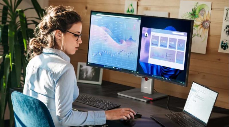 תמונה כללית מייצגת של מסכי ה-ThinkVision של לנובו (Lenovo)