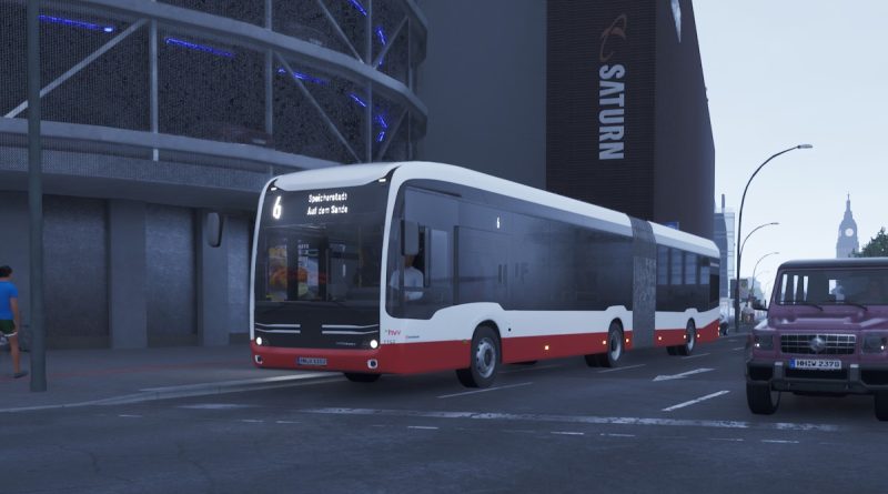תמונה של אוטובוס בהמבורג ב-DLC למשחק The Bus